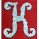 Литера "К" на погоны офицеров 1-го Корниловского ударного полка, обр. 1917 г.